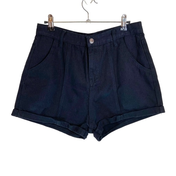Zaful High Waisted Roll Cuff Denim Shorts NWT - Picture 4 of 4
